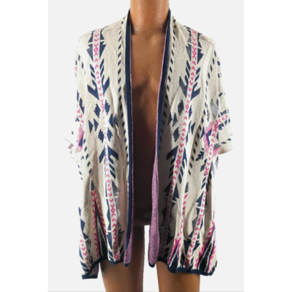 Flying Tomato Sweaters - Women's Flying Tomato Large Poncho open Cardigan